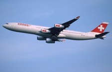 MO462   Aircraftslide/Dia   Swiss International Air Lines   A340-313   HB-JME