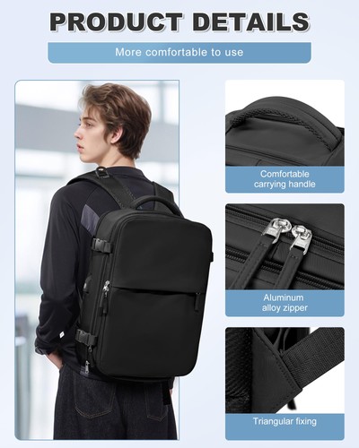 Large Travel Backpack Storage Vacuum Compression Seal Bags for Women Men Clot... - Picture 8 of 8