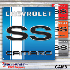 Camaro SS Banner Sign Wall Art