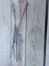 1968 Corvette Windshield Wiper Arms With Trico Blades Original Gm Pair 68