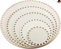 Zdnt 5PCS Korbboden Zum HäKeln Naturholzkorbboden Taschenboden Zum HäKeln K