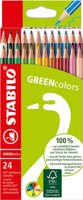 STABILO Buntstifte GREENcolors 17,5cm 24 Stück Kartonetui