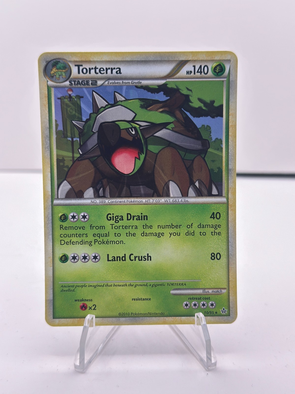 2010 Torterra 10/95 Unleashed Holo Pokemon TCG