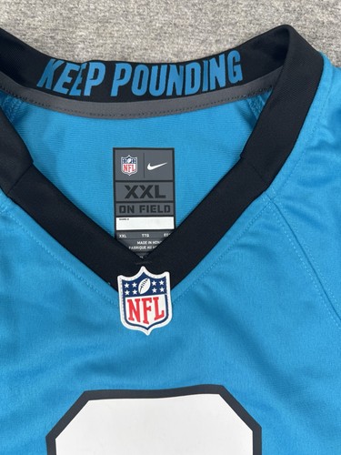 Herren Nike NFL Carolina Panther #8 Jaycee Horn Blau Spiel Trikot Männer Größe 2XL - Bild 4 von 9