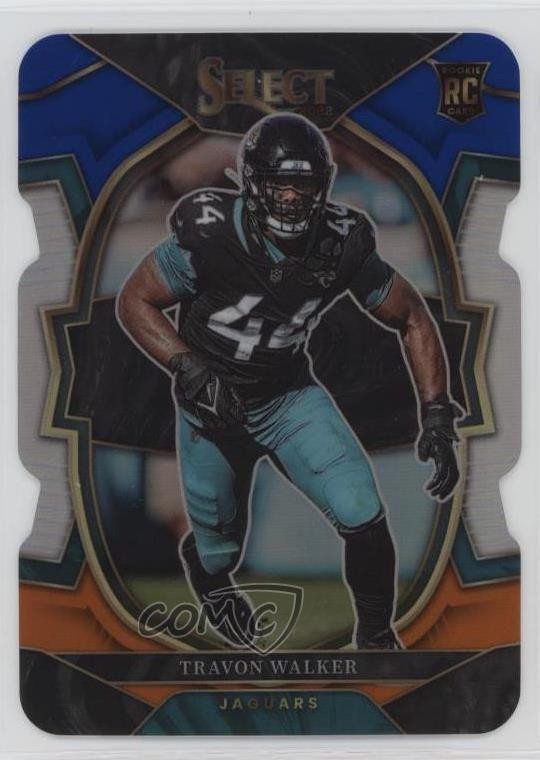 2022 Select Blue & Orange Prizm Die-Cut 19/35 Travon Walker #42 Rookie RC 0n64