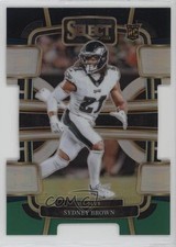2023 Panini Select Concourse Black & Green Prizm Die-Cut Sydney Brown #80 2u3