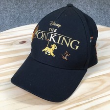 The Lion King Disney Baseball Cap Youth Black M-L Curved Brim Embroidered