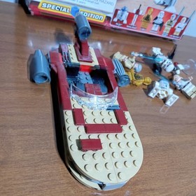 LEGO Star Wars 8092 Luke's Landspeeder 2010 Near Complete Set Stormtrooper Box