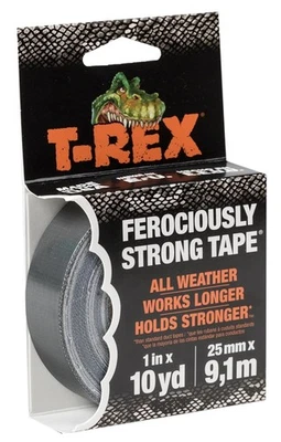 T-REX T Rex Tape Ferociously Strong Waterproof Graphite Grey Tape, 25mm x 9.1m