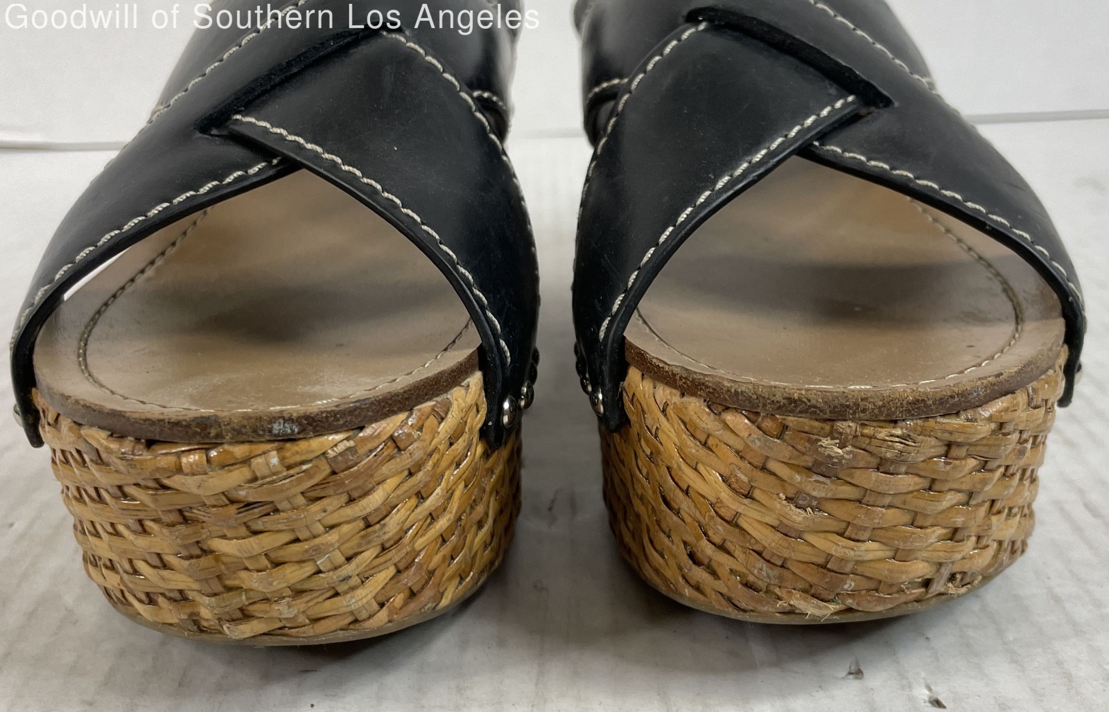 Authenticated Prada Black Leather Crisscross Slin… - image 7