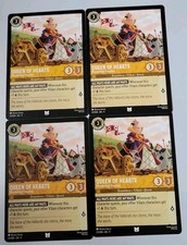 4x Disney Lorcana TCG - Fabled: Queen Of Hearts 023/204 - Uncommon - Near Mint