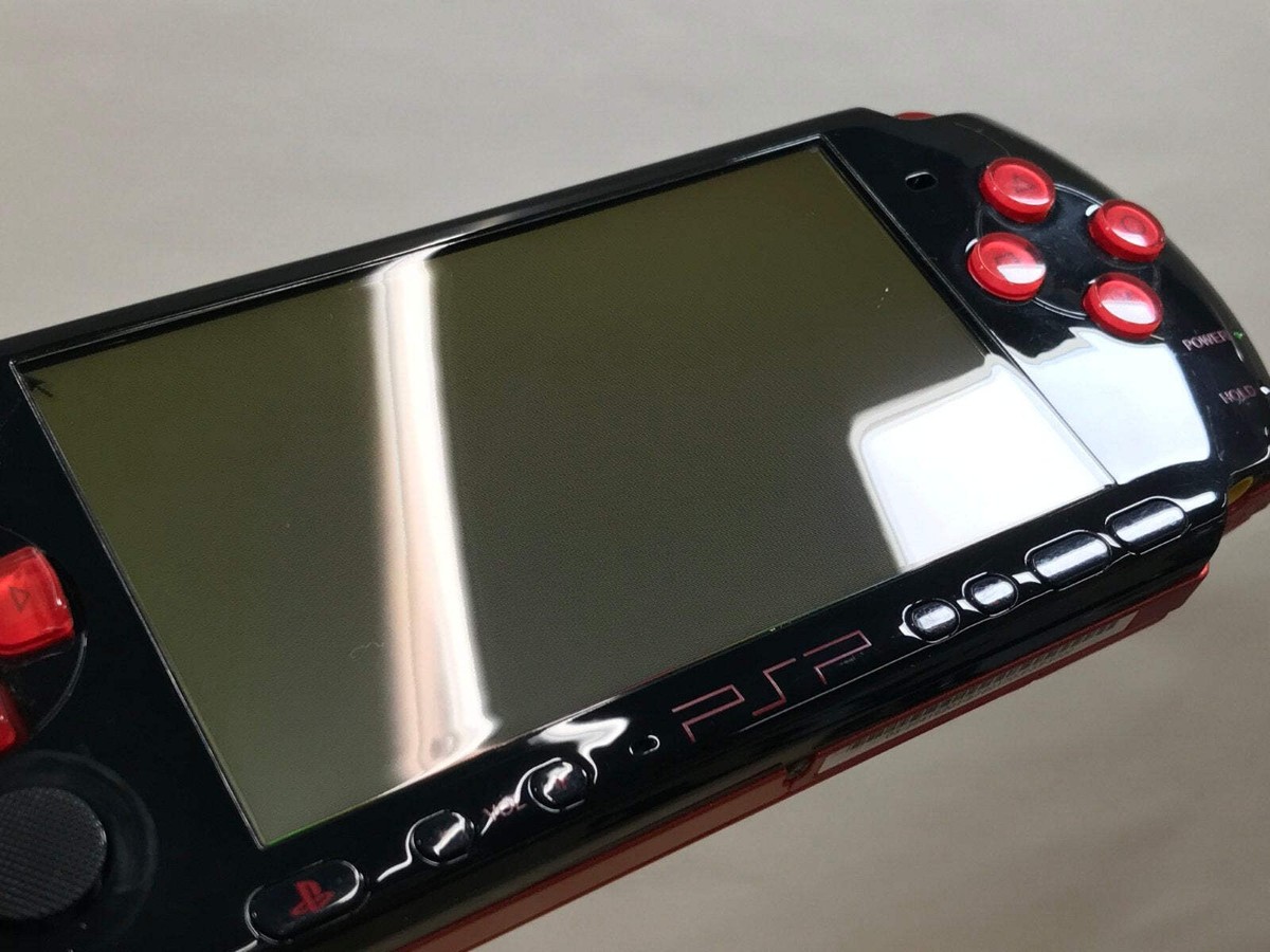 PSP-3000 ブラック PSP-3000 BLACK & RED Console Boxed Japan - Tested Working GE1596