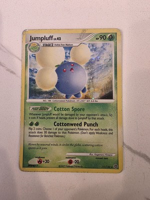Jumpluff 11/132 Secret Wonders Cosmos Holo Rare 2007 Pokemon Card - MP