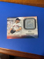 2021 TOPPS ROGER CLEMENS 70TH ANNIVERSARY LOGO PATCH CARD RED SOX