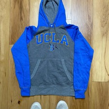 Ucla Bruins Men  S Size Small Gray/Blue Champion Hooded Sweatshirt Hoodie