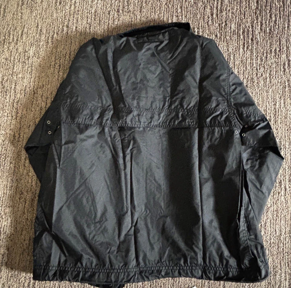 Abrigo chaqueta ligera vintage GAP EUC para hombre XS negro forrado de malla cortavientos Foto 3 de 4