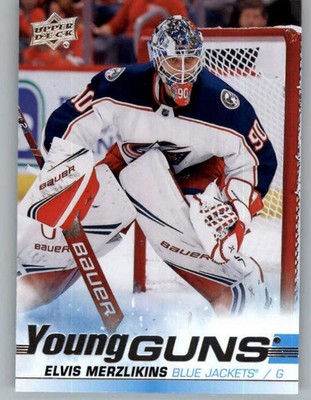 2019-20 Upper Deck #466 Elvis Merzlikins Young Guns RC