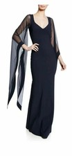 Chiara Boni La Petite Robe Melitea Illusion Dress Gown 40 U.S 4 NWT 1090