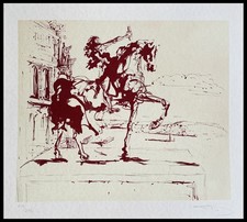 Salvador Dali  Litografia COA originale firmata a penna numerata a matita Dalì