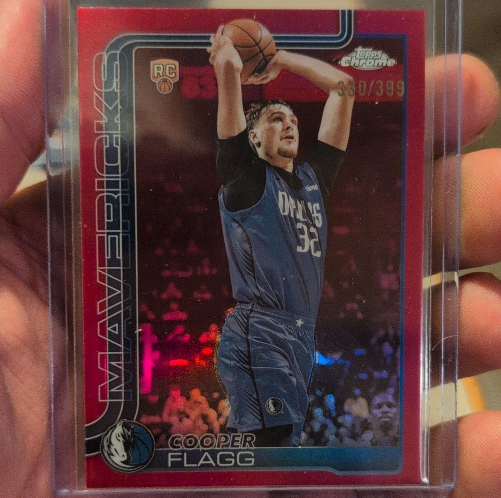 2025 Topps Chrome Cooper Flagg Rookie magenta Refractor #251 /399