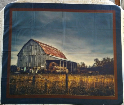 Dusk At The Farm Panel Cotton Fabric Marshall Dry Goods 36x44''