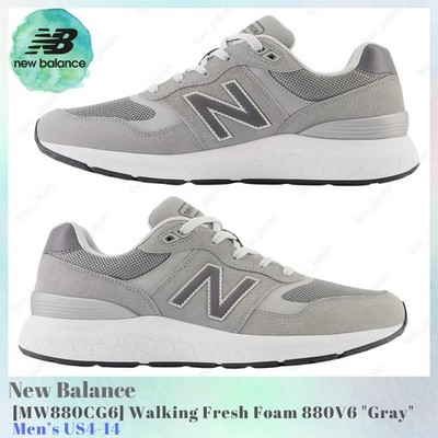 New Balance Walking Fresh Foam 880V6 Gray MW880CG6 Men's US4-14 NEW