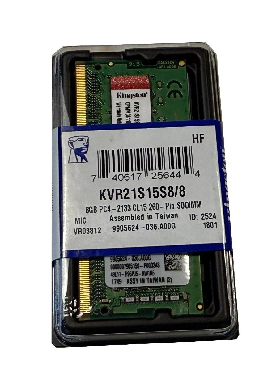 Kingston PC4-17000 (DDR4-2133) Bus Speed Computer RAM 8 GB Total