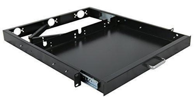 Raising Electronics 1U Rack Mount Sliding Keyboard Drawer 19" Keyboard Tray.