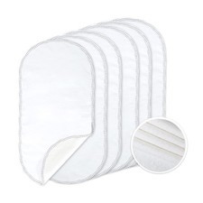 TILLYOU Waterproof Changing Pad Liners 6 Pack, 100 Cotton Reusable Cloth Dia...