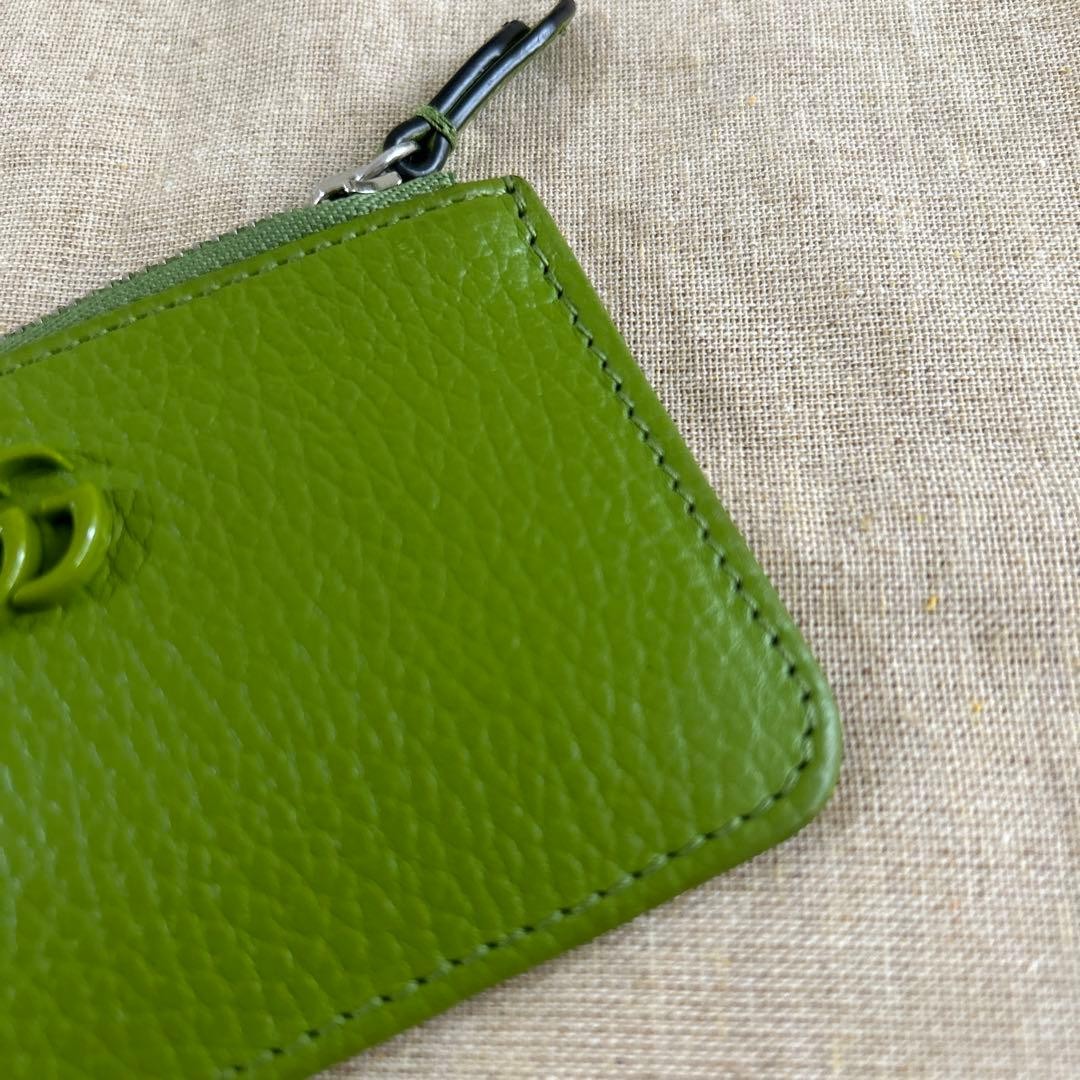 Gucci Double G Key Case Coin Pocket Card Holder Green thumbnail 4