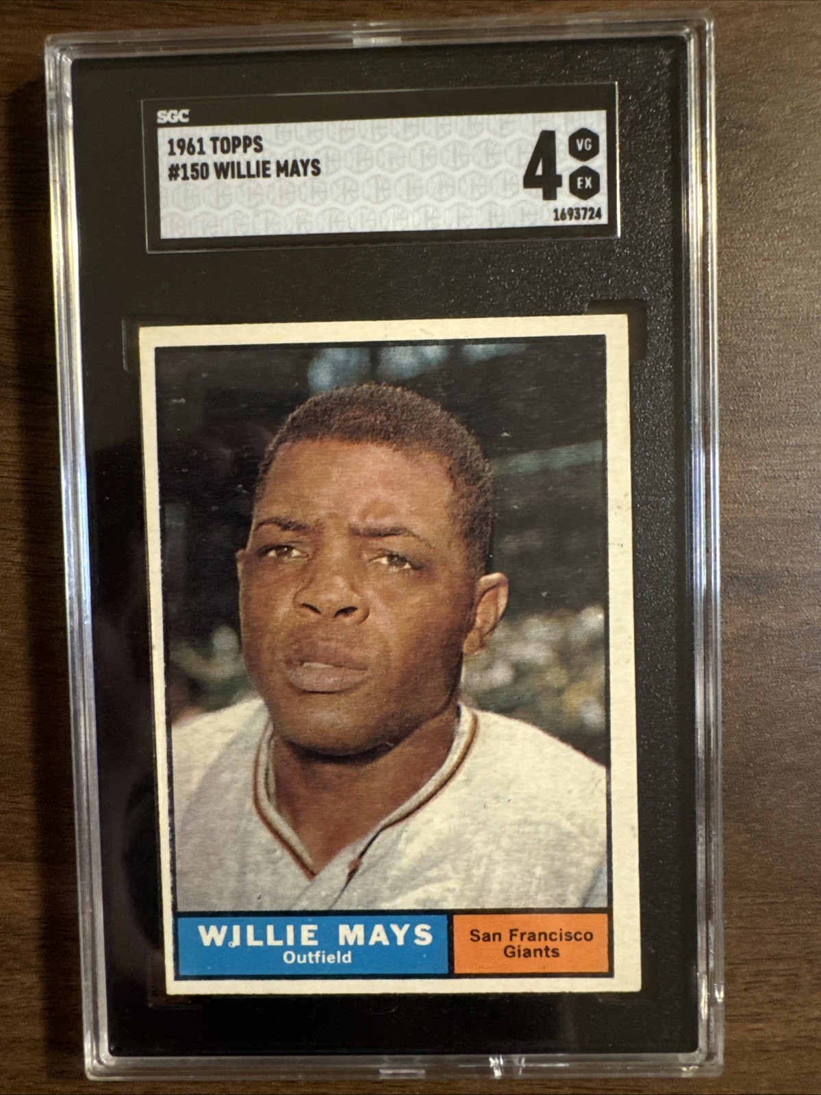 Willie Mays, 1961 Topps, #150, SGC 4, HOF 