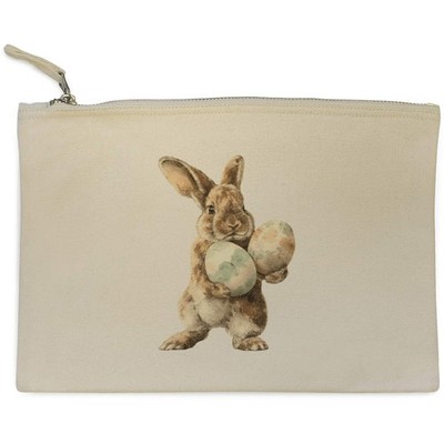 Canvas Clutch / Zubehörkoffer ''Osterhase mit Eiern'' (CL00051773)