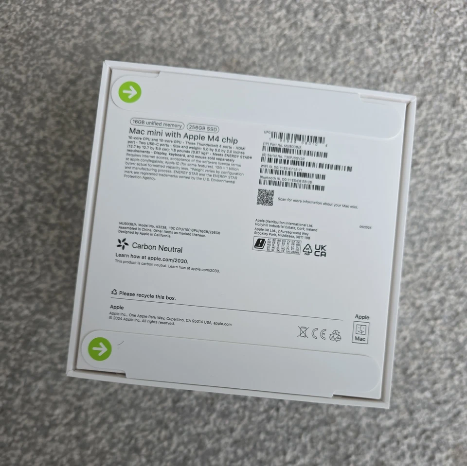 Apple M4 Mac Mini Desktop 256GB 16 GB RAM Silver - Image 2 of 4