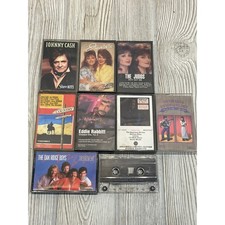 Vintage Country Music Cassette Tape Lot Johnny Cash The Judds Marty Robbins 8pc