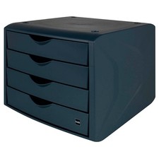 helit Schubladenbox the green chameleon  blau H6429534, DIN A4 mit 4...