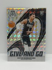 2023-24 Panini Mosaic Basketball Victor Wembanyama RC GIVE AND GO Mosaic Prizm