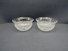 Cristal d'Arques Crystal Ancenis Pattern Set of 2 Fruit Bowls 5" x 2 3/8"
