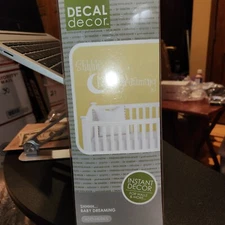 NEW Studio 26 Baby Room wall decals, "Shhhh... Baby Dreaming" with cresent moon