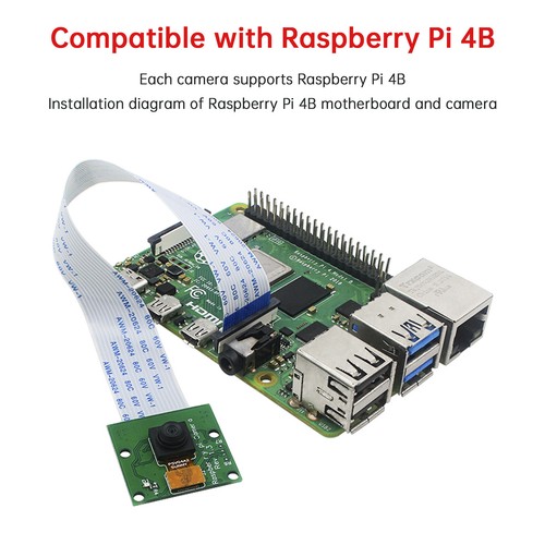 Raspberry Pi 4B OV5647 Camera 5 Million HD Camera Module Fixed Focus/Auto Focus - Afbeelding 3 van 18