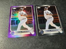 2022 Topps Chrome Update Michael Pineda USC45 Purple Refractor/Base Card Detroit