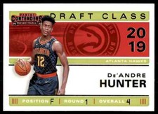 2019-20 Panini Contenders Draft Class De'Andre Hunter Atlanta Hawks