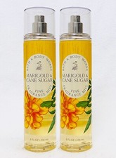 2 Bath  Body Works MARIGOLD CANE SUGAR Fine Fragrance Mist Body Spray 8 oz