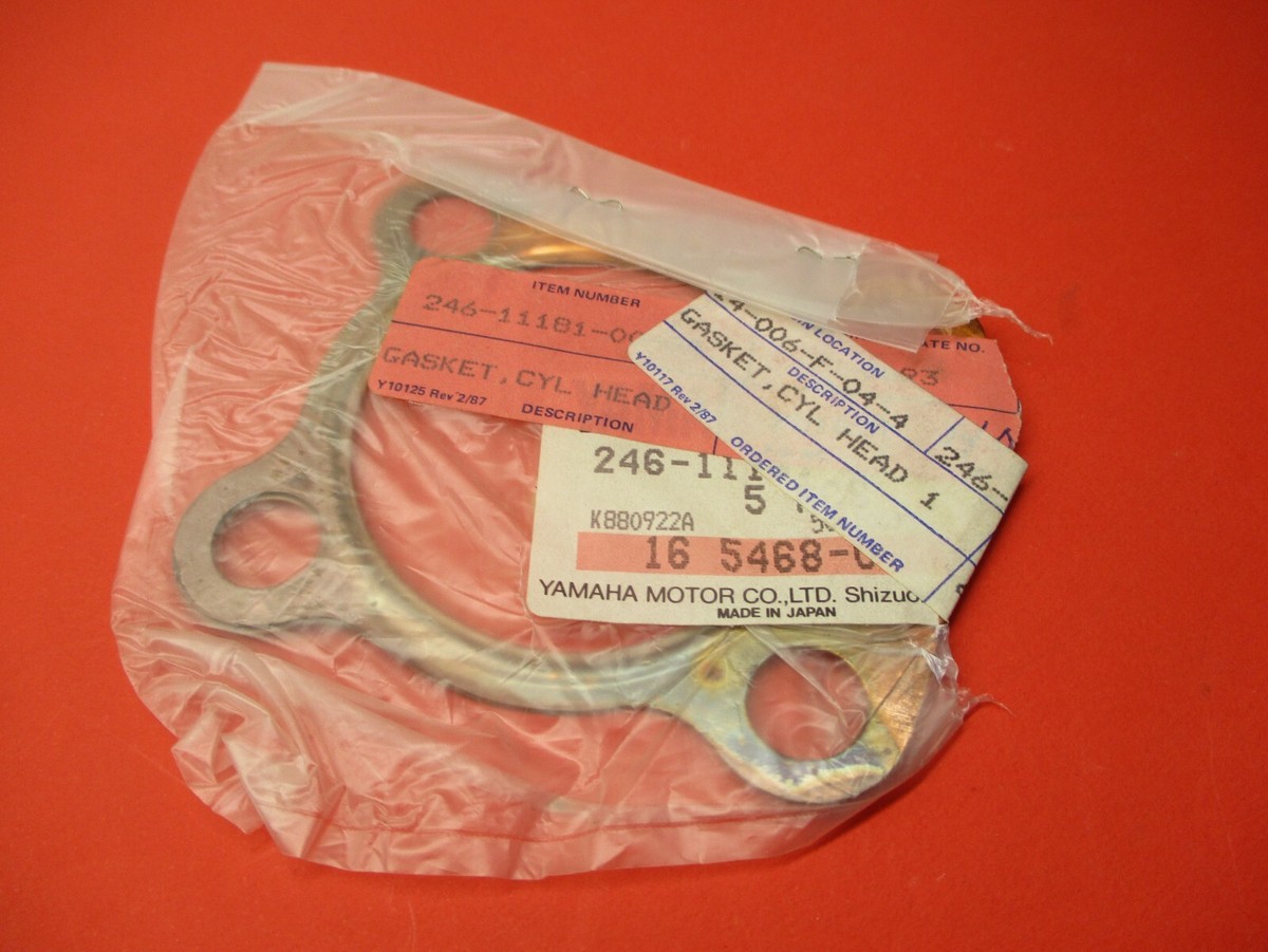 アライバル NOS OEM NEW YAMAHA CYLINDER HEAD GASKET 1969 1970 DS6 246