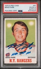 Brad Park RC 1970 O-Pee-Chee Signed #67 