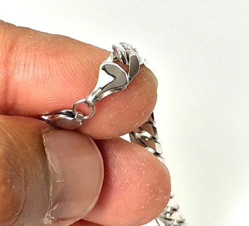 White Gold Curb Chain 9ct 20"/50.8cm 5.6mm 41grams Premium Link - Picture 5 of 9