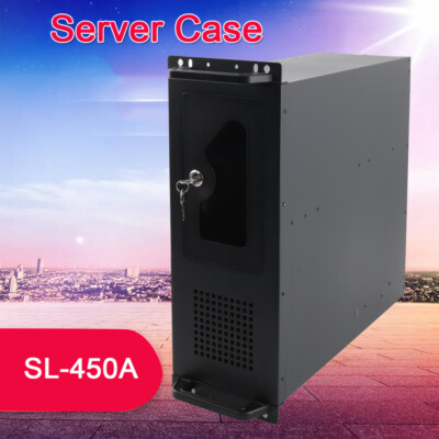 4HE Netzwerkschrank Serverschrank Rackmount Servergehäuse Schrank Schwarz 4U