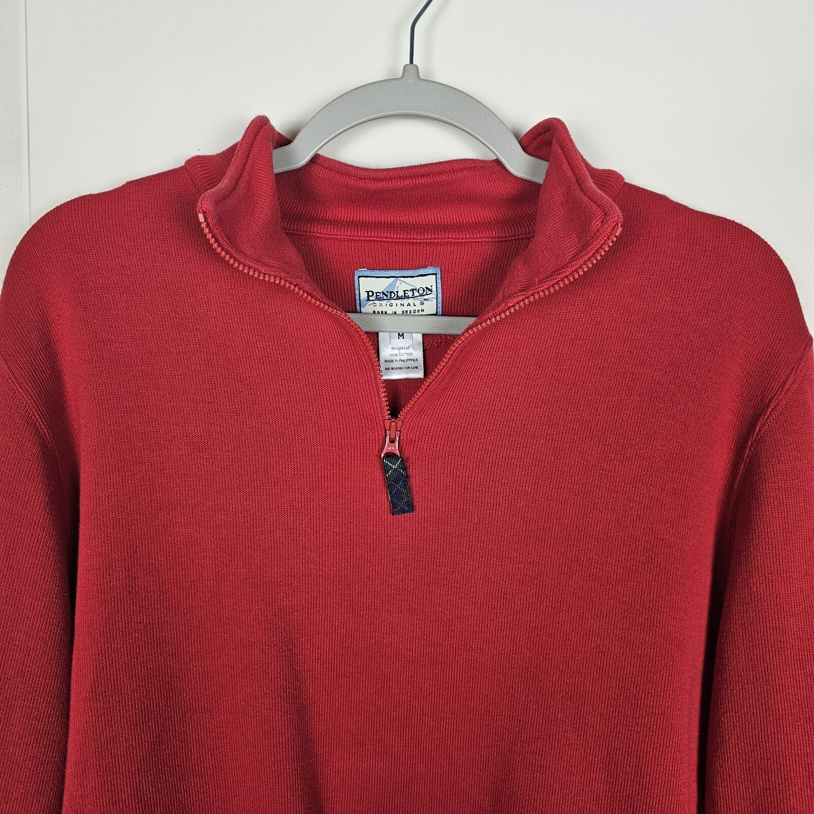 Pendleton Pullover Men's Size Medium Red Long Sle… - image 2