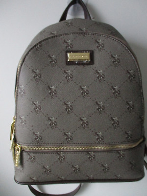 U.S. POLO ASSN. Hampton Backpack Bag Rucksack Tasche braun