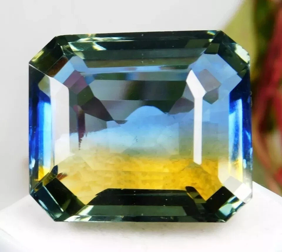 Tourmaline Bi-Colour Emerald Cut 41-42 Ct Natural EGL Certified Loose Gemstone - Image 2 of 4