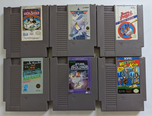Lot Jeux NES PAL : Rad Racer + Chip And Dale + World Cup – Avec étuis, Très Bon état